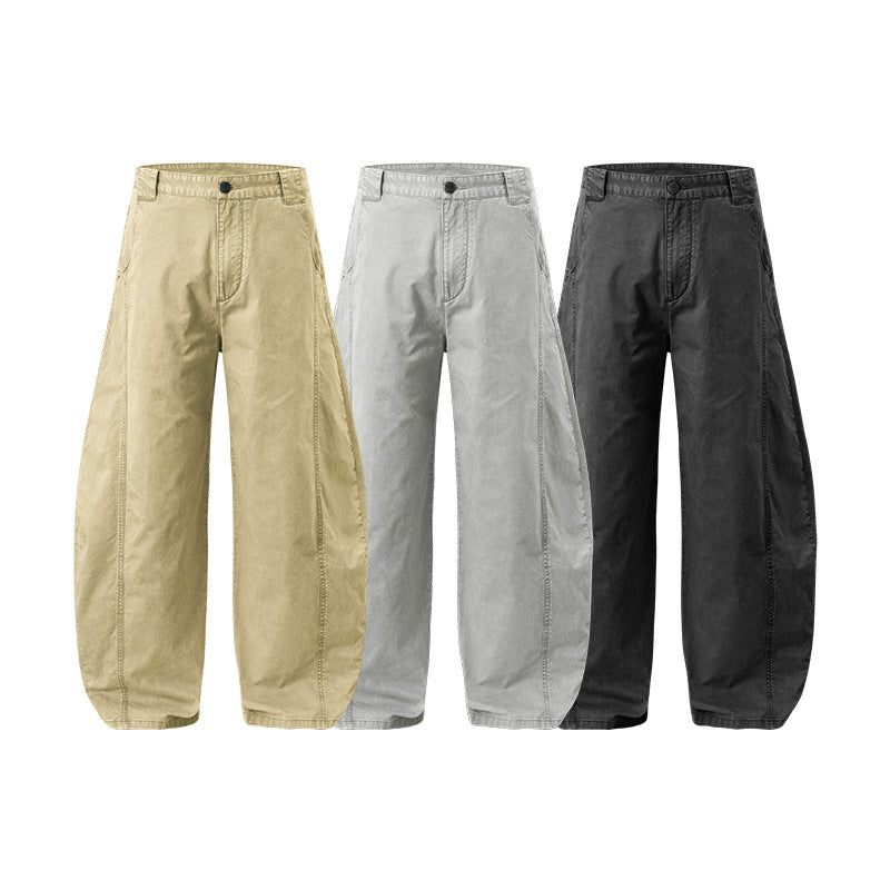 Inflation Wide Leg Casual Washing Tooling Scimitar Pants