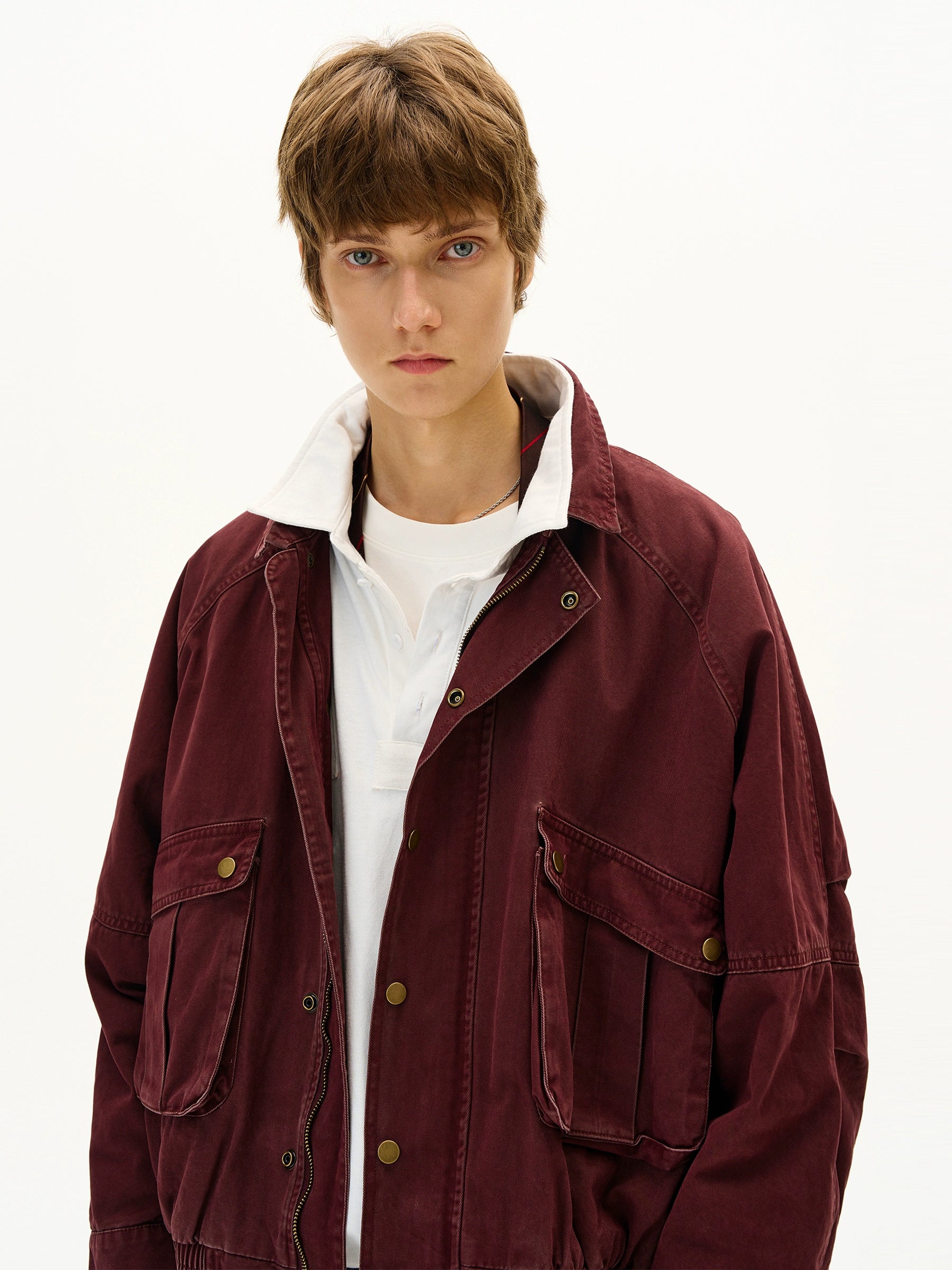 MADWITCH Vintage Distressed Deconstructed Tooling Jacket