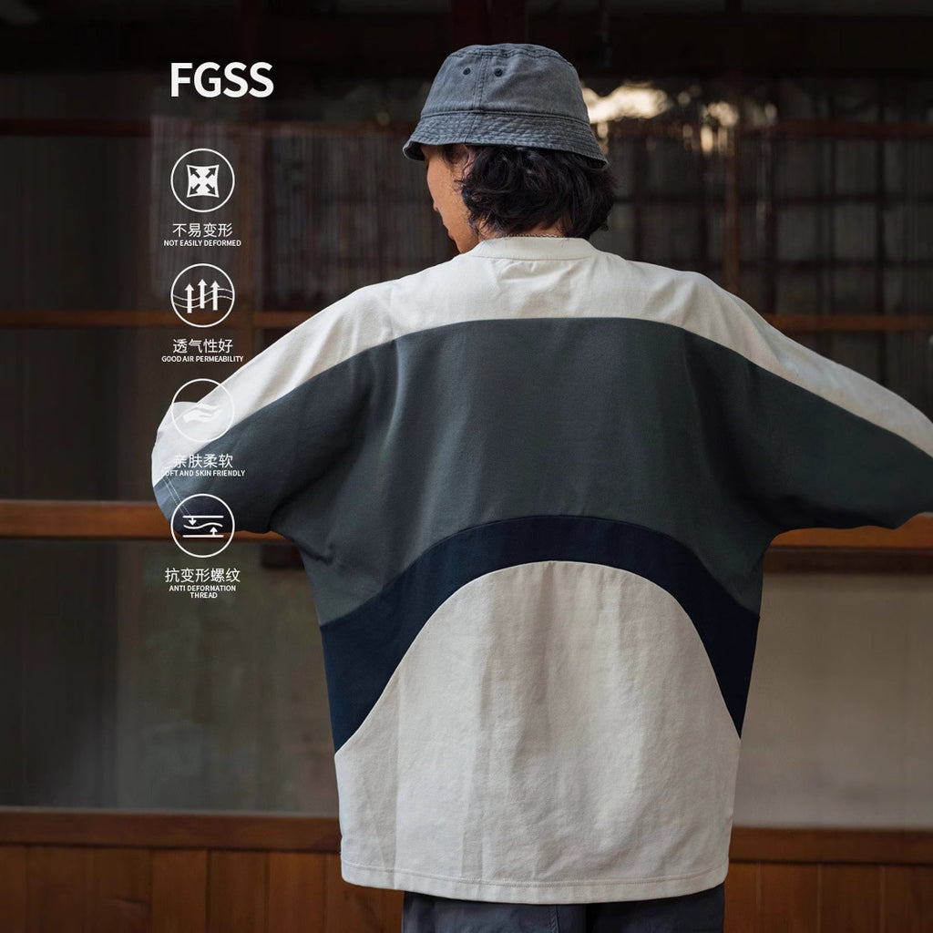 FGSS Cool Feeling Quick Drying Sports Contrasting Splicing Tee