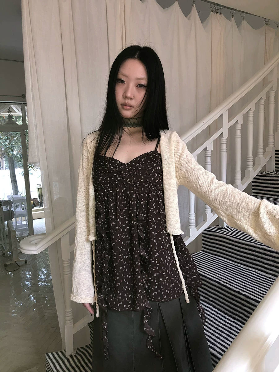 Ang: Project Vintage Strap-on Knitted Cardigan Jacket
