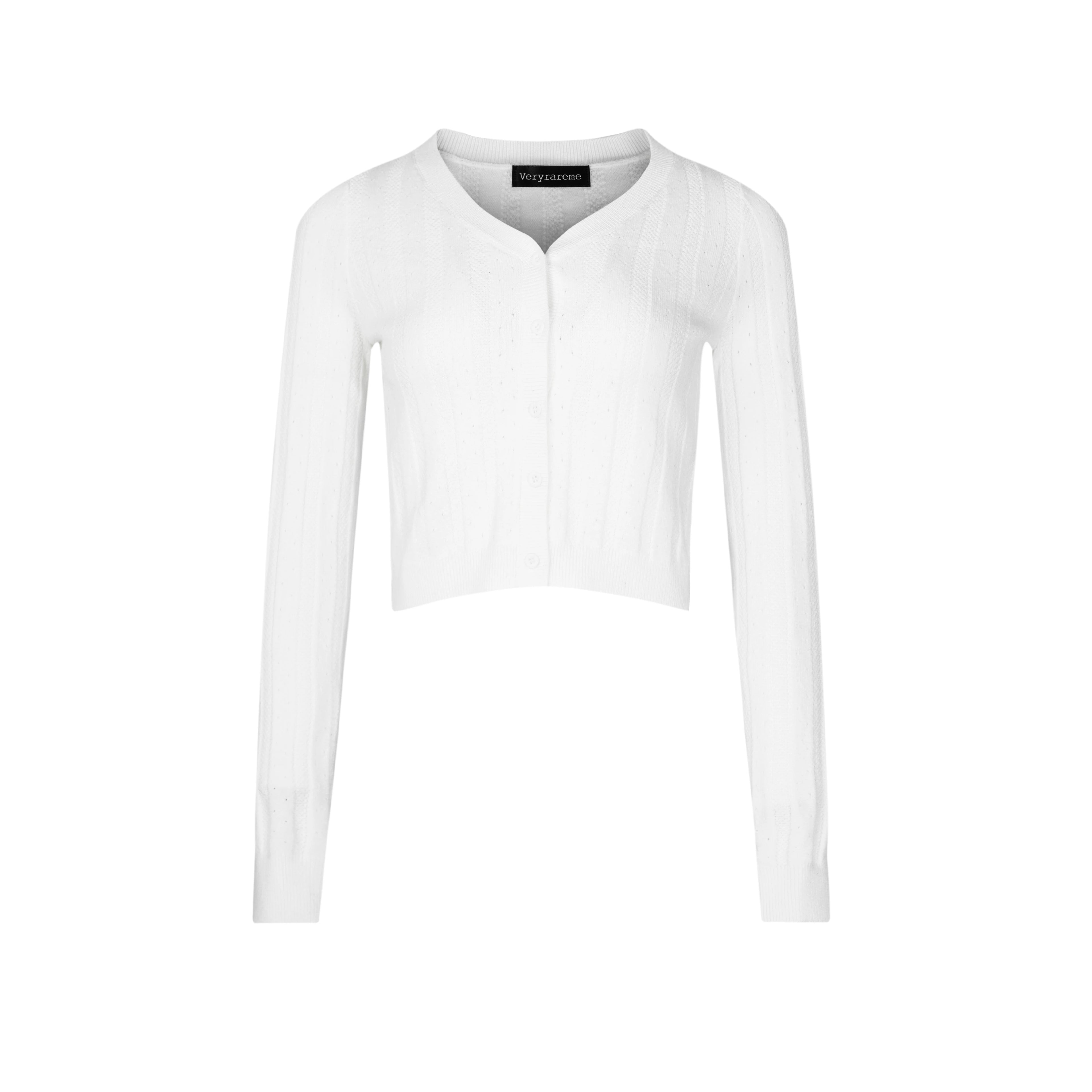 Veryrareme Thin Knitted Cardigan Suspender Skirt Set