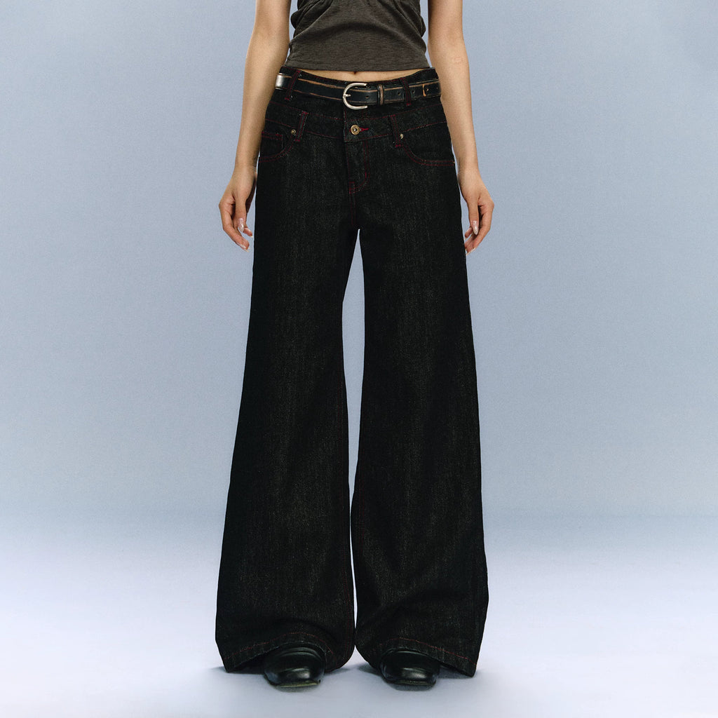 Ariseism Baggy Wide-leg Jeans