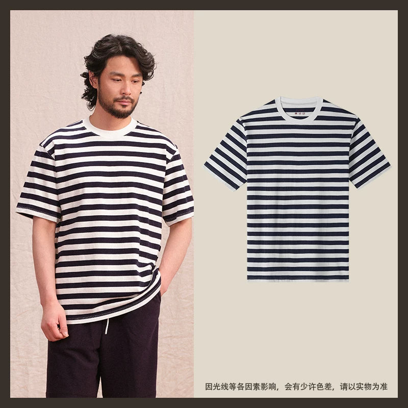 CULTUM Retro Sport Wide Striped Tee