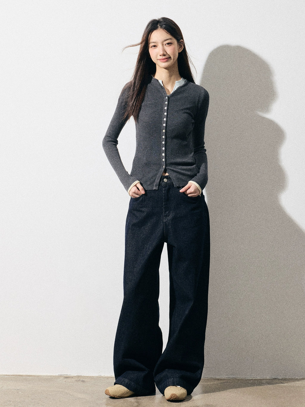 RPB BRAND Stretch Casual Knitted Cardigan