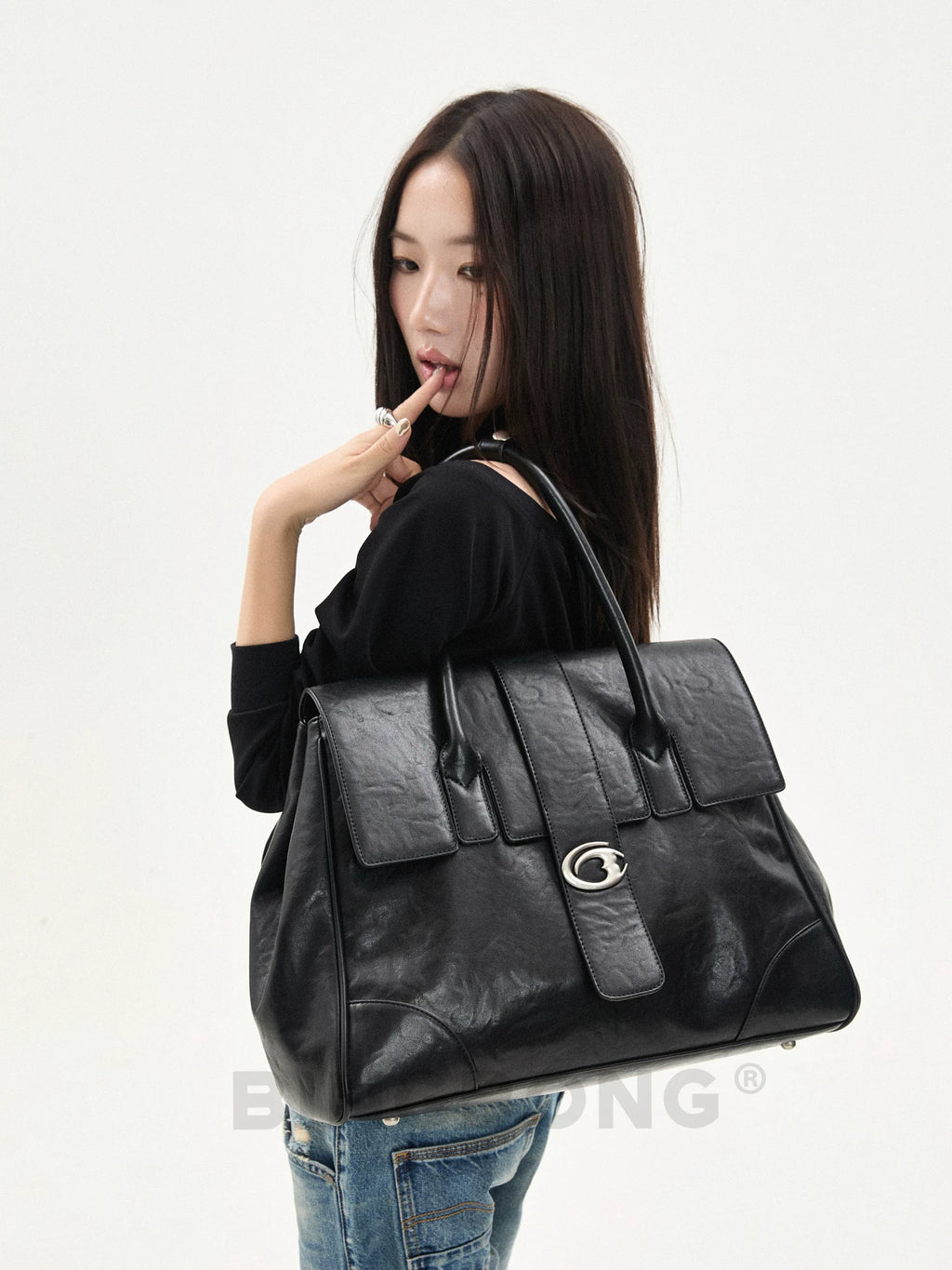 BINGBONG Large Capacity Temperament Portable Tote Bag