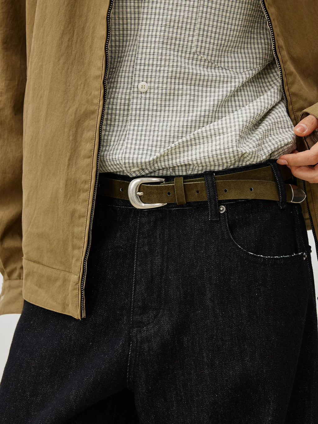 LR Suede First Cowhide Belt
