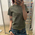 MMBBT Shoulder Short Versatile Casual Round Neck Tee