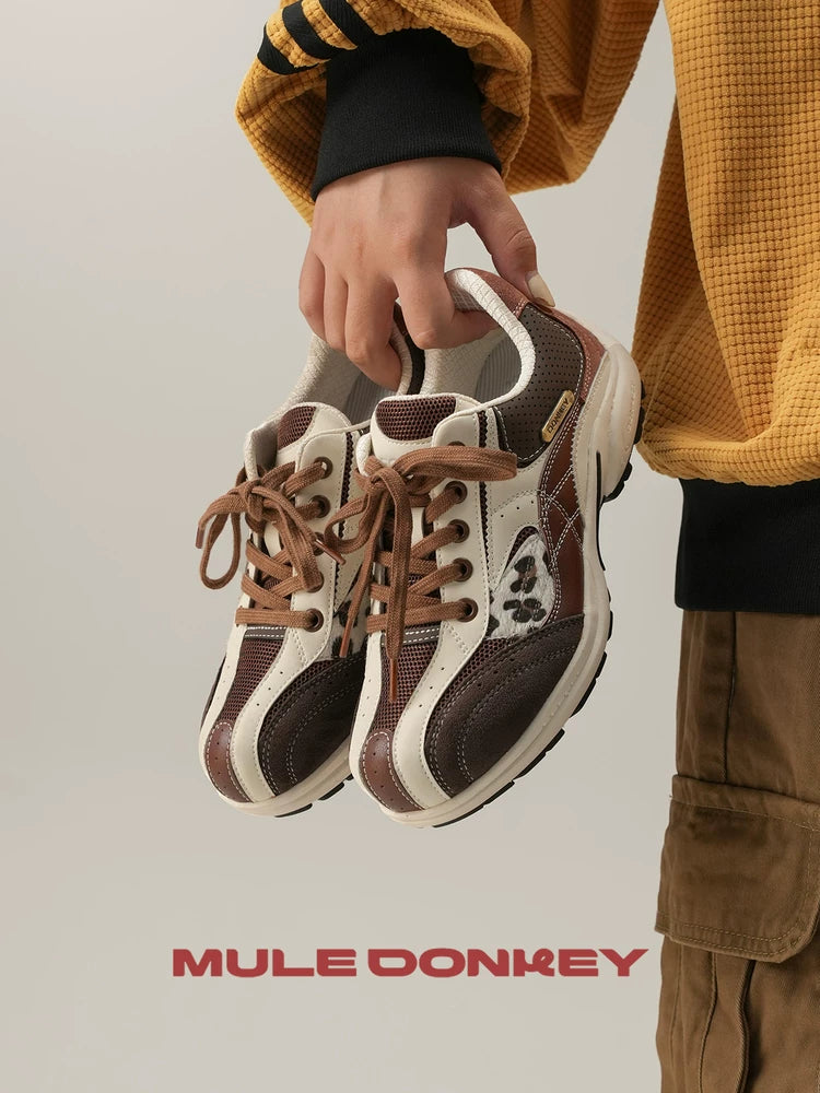 Donkey Contrasting Stitching Sneakers
