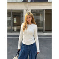 CCYE Front Shoulder Slim Fit Henry Collar Long Sleeve