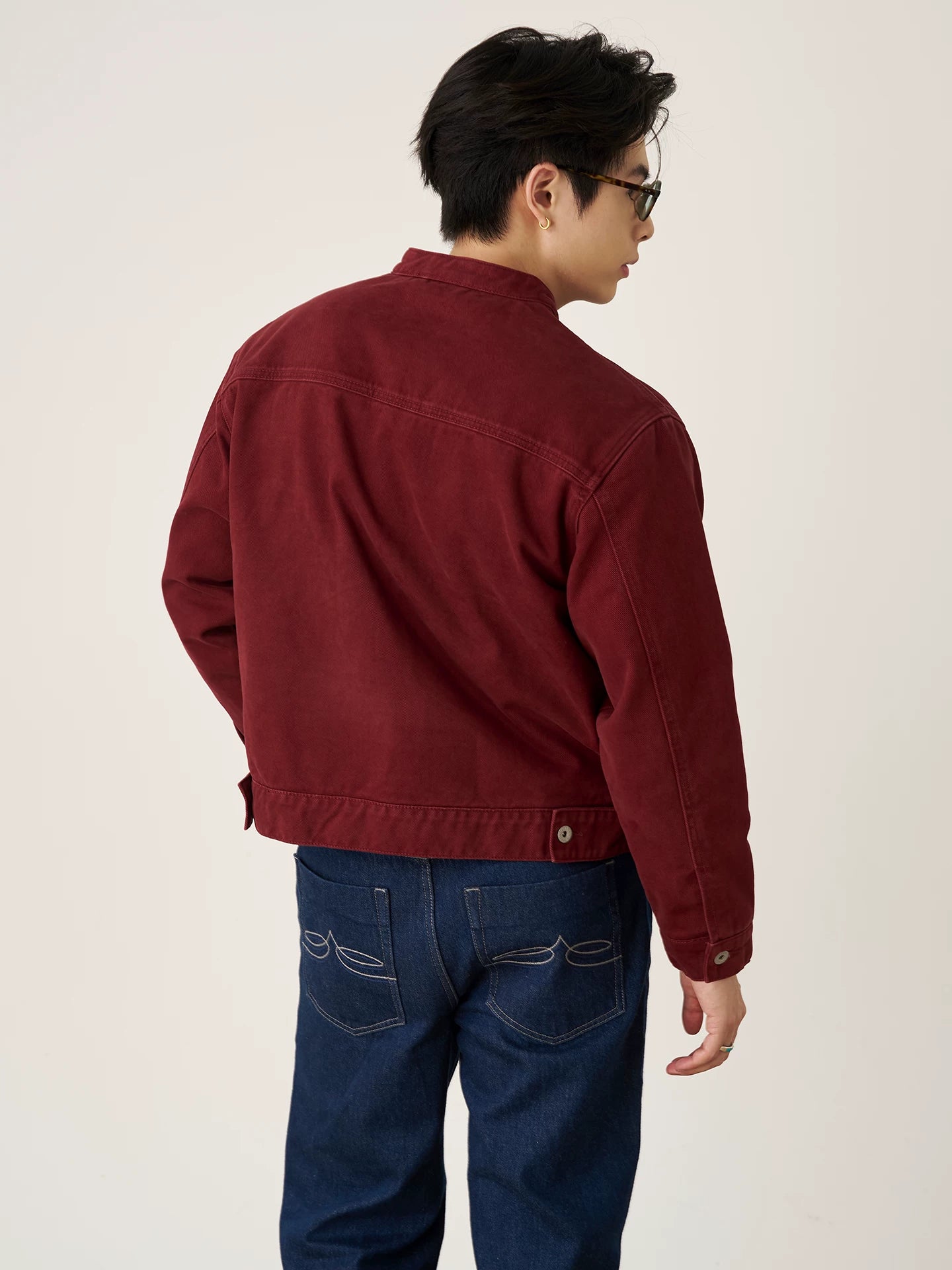 GOODLIVEABLE Vintage Button Casual Jacket