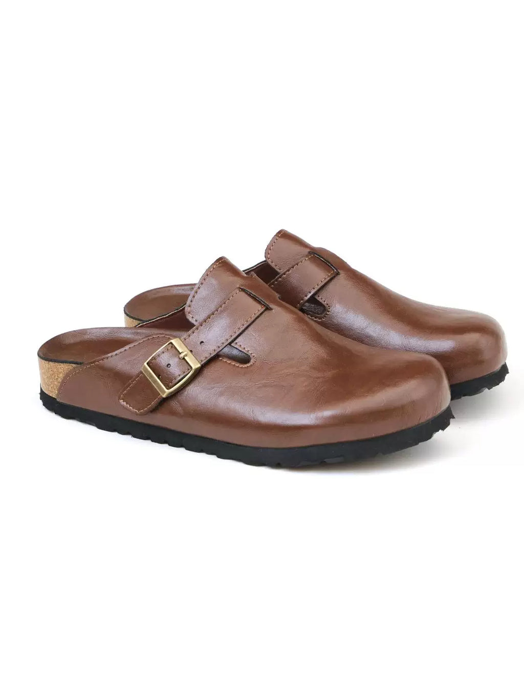 LIVINGTOWN Versatile One-pedal Half-drag Leather Shoes