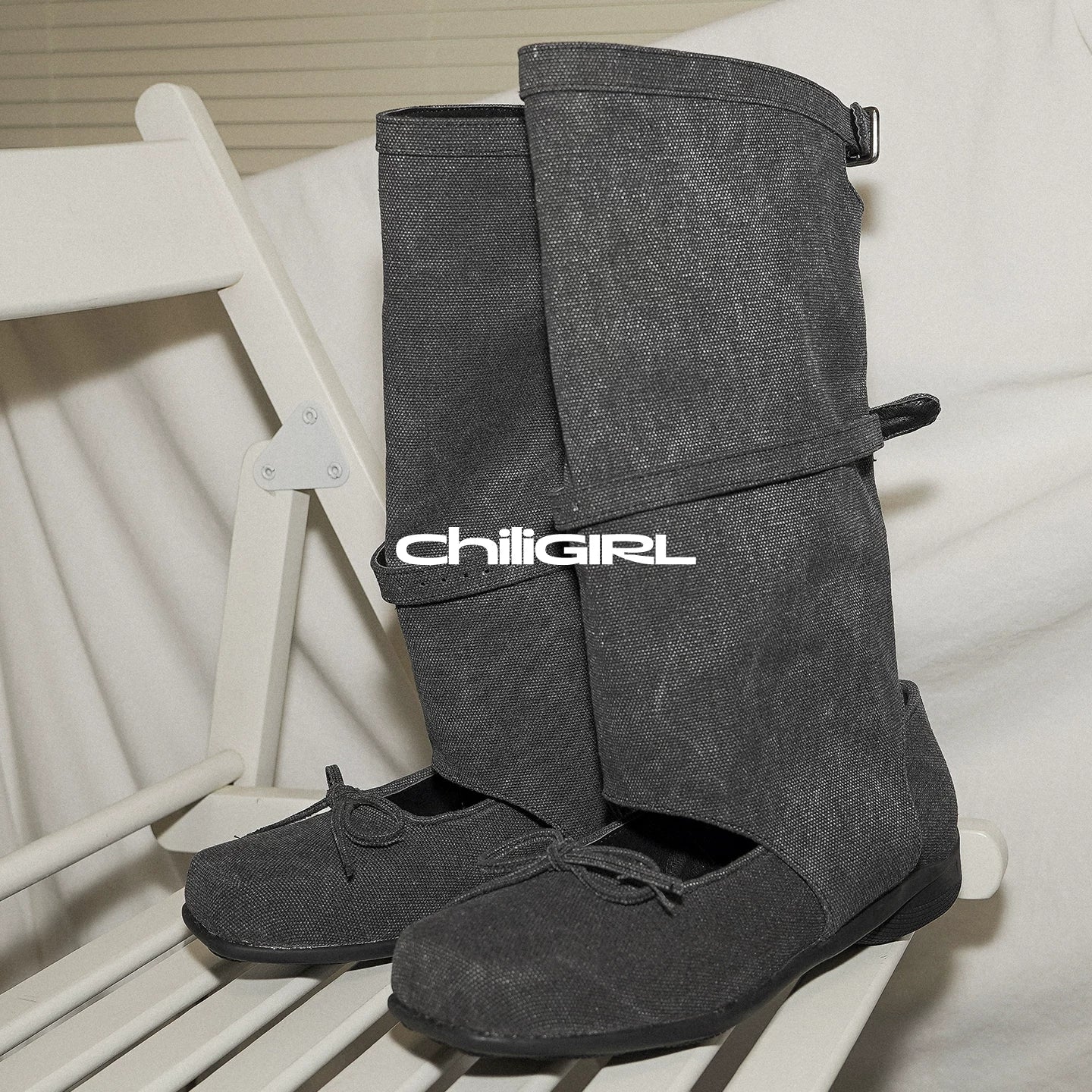 CHILIGIRL Ballet Splicing Hollow Breathable Boots