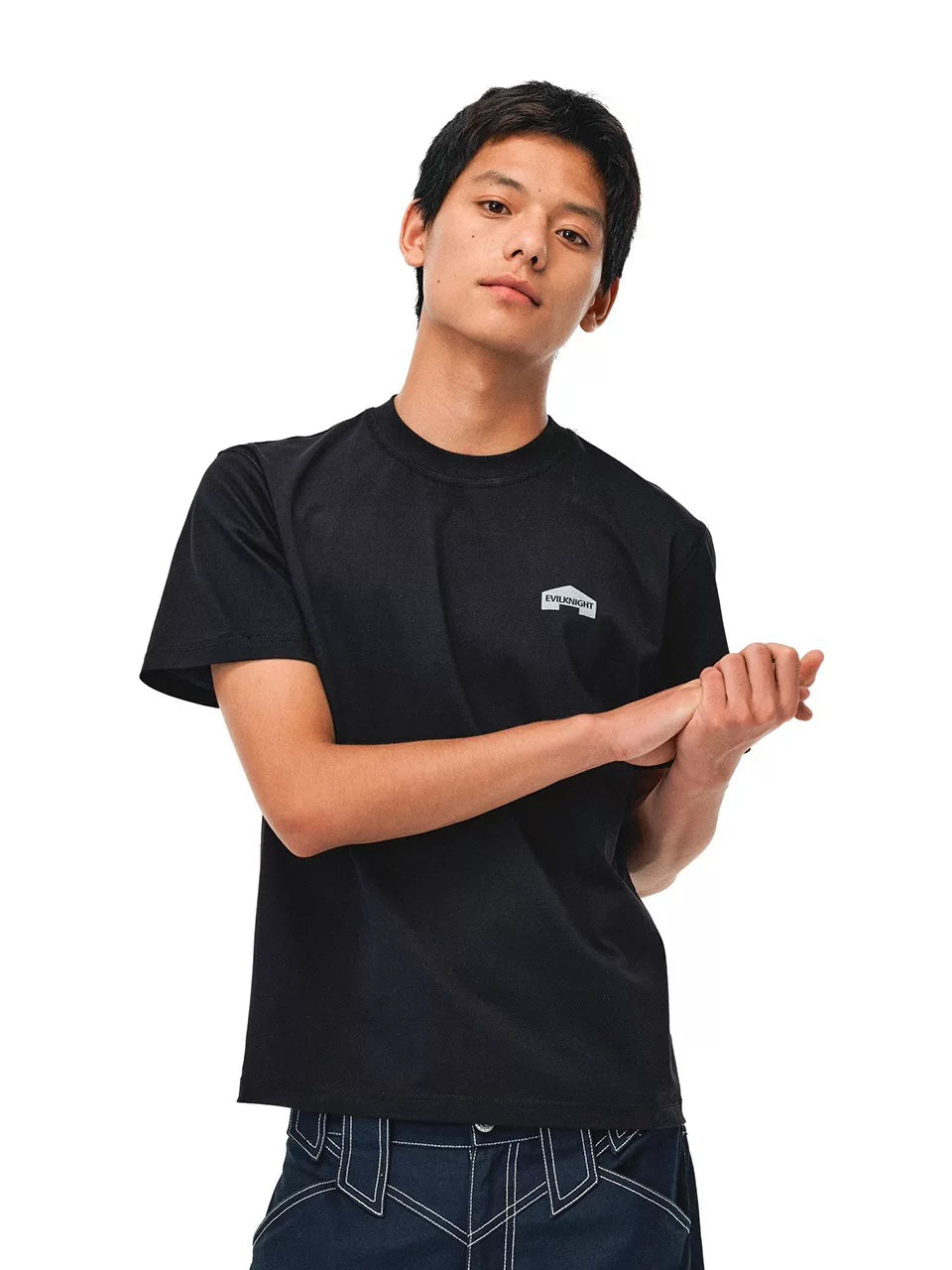 EK Casual Simple Micro Elastic Tee