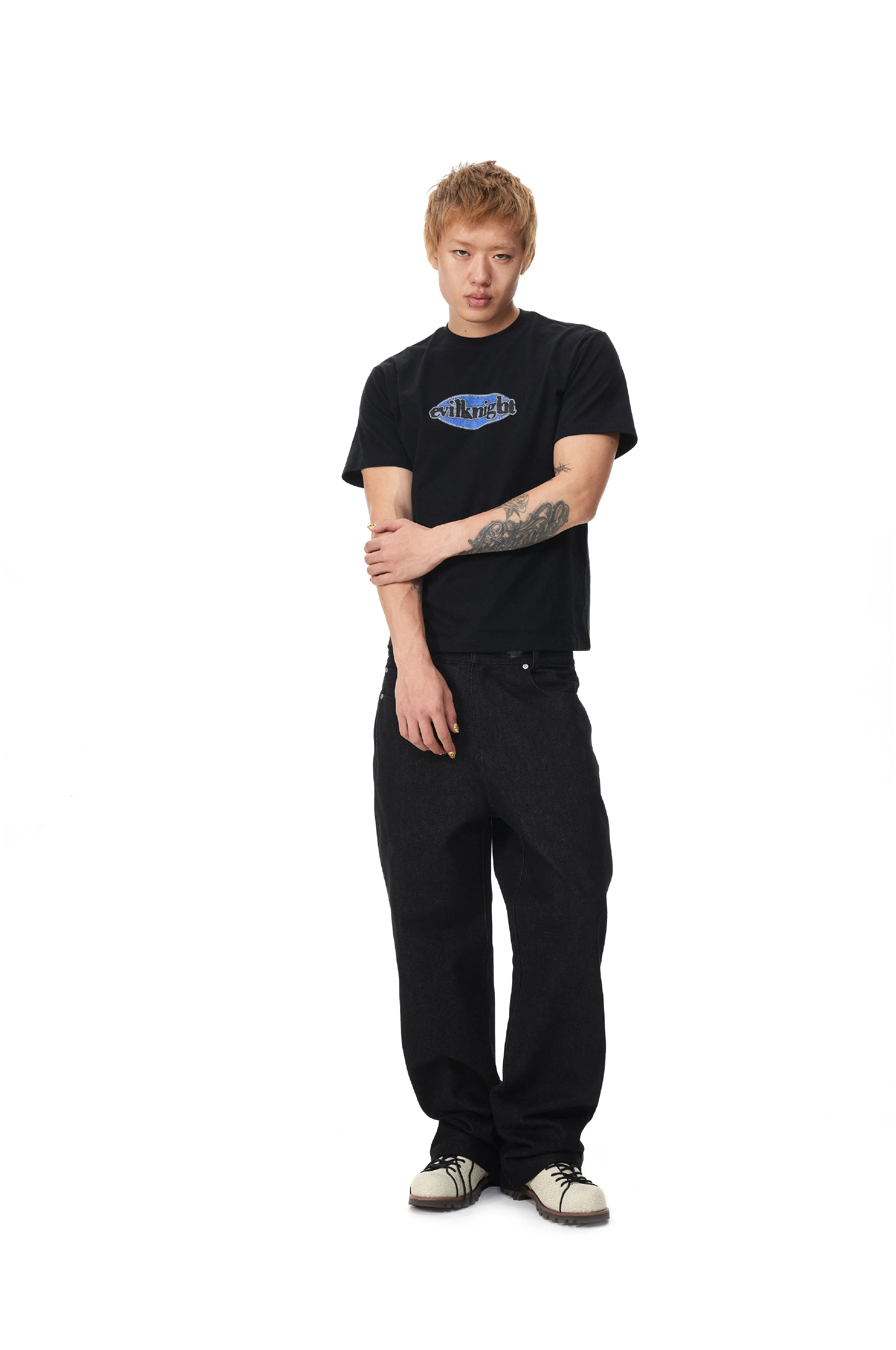 EK Badge Logo Skin-friendly Breathable Simple Tee