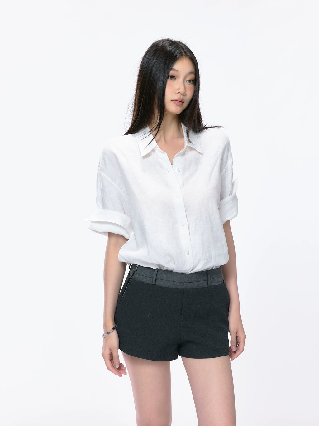 WITHMIN Loose and Slim Casual Shirt