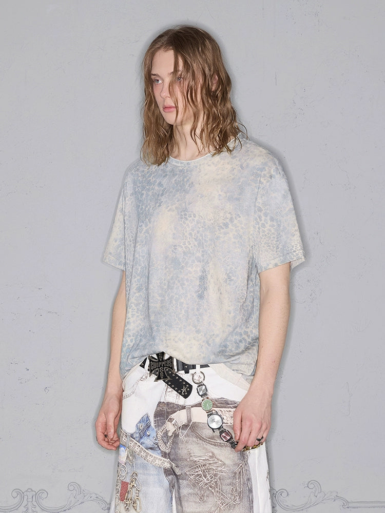 Rocawear Short and Wide Leopard Print Tee