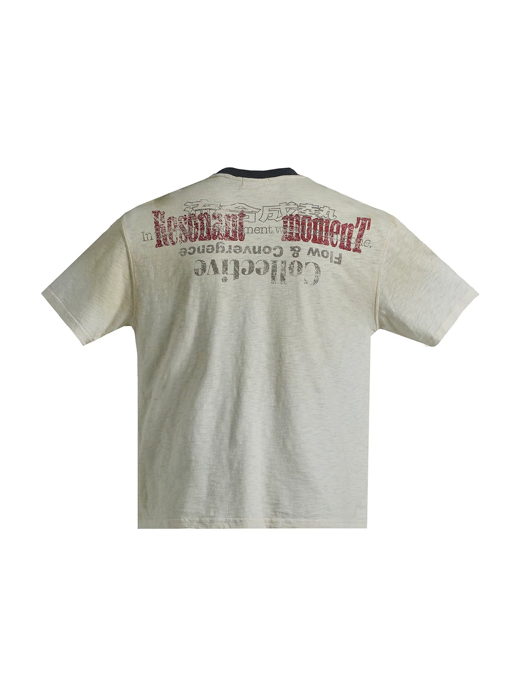 PEOPLESENSE Vintage Loose Shoulder Tee