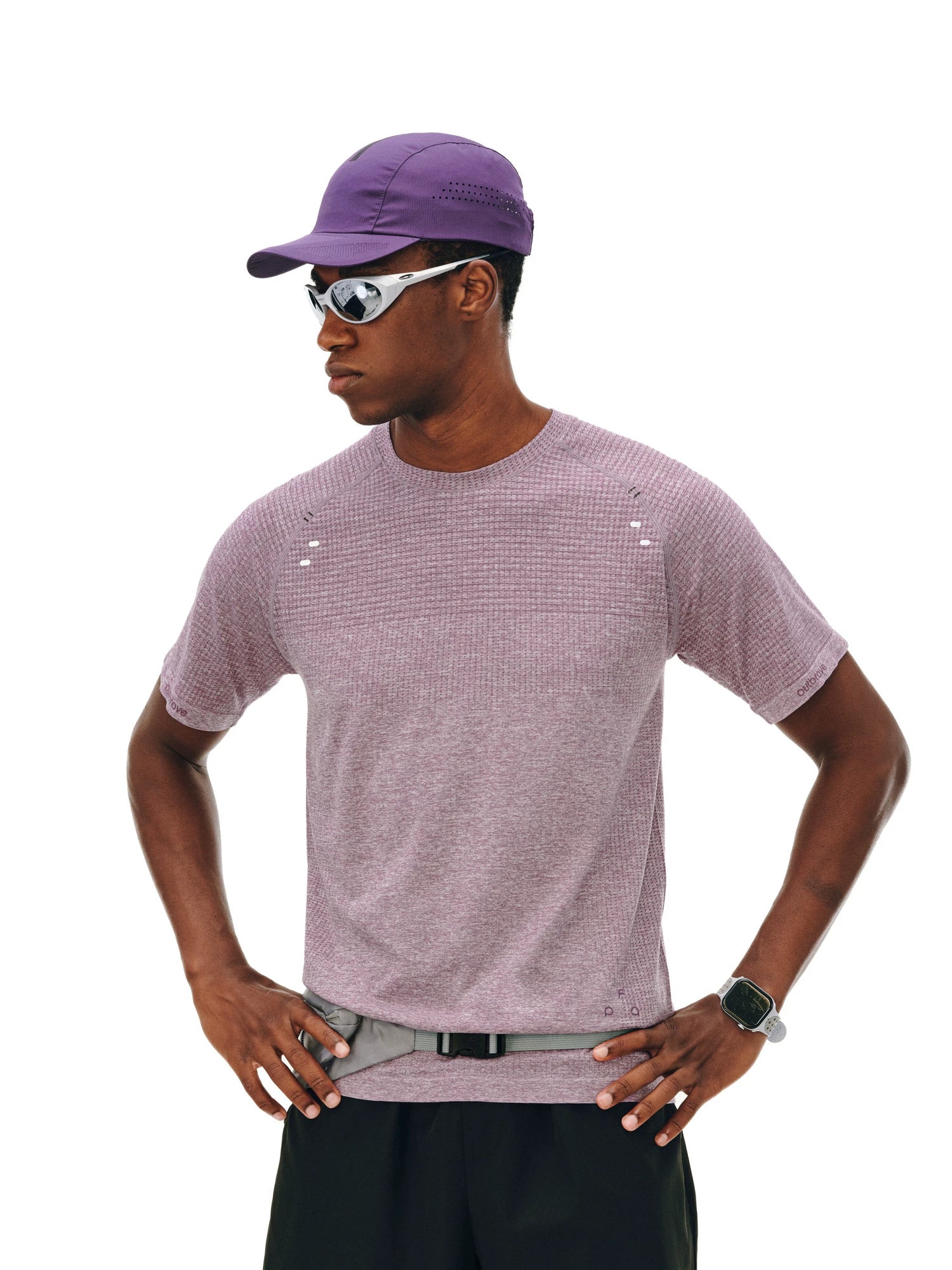 FPA Sports Striped Round Neck Breathable Tee