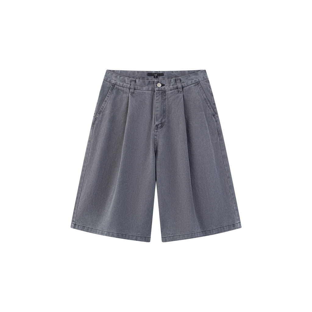 Anniehall Make Old Dyed Casual Shorts