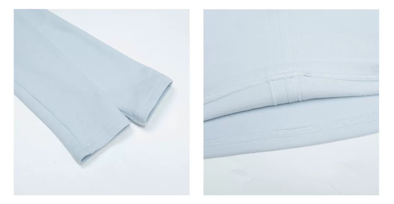 Audwyn Half Zipper V-Neck Slim Sleeve
