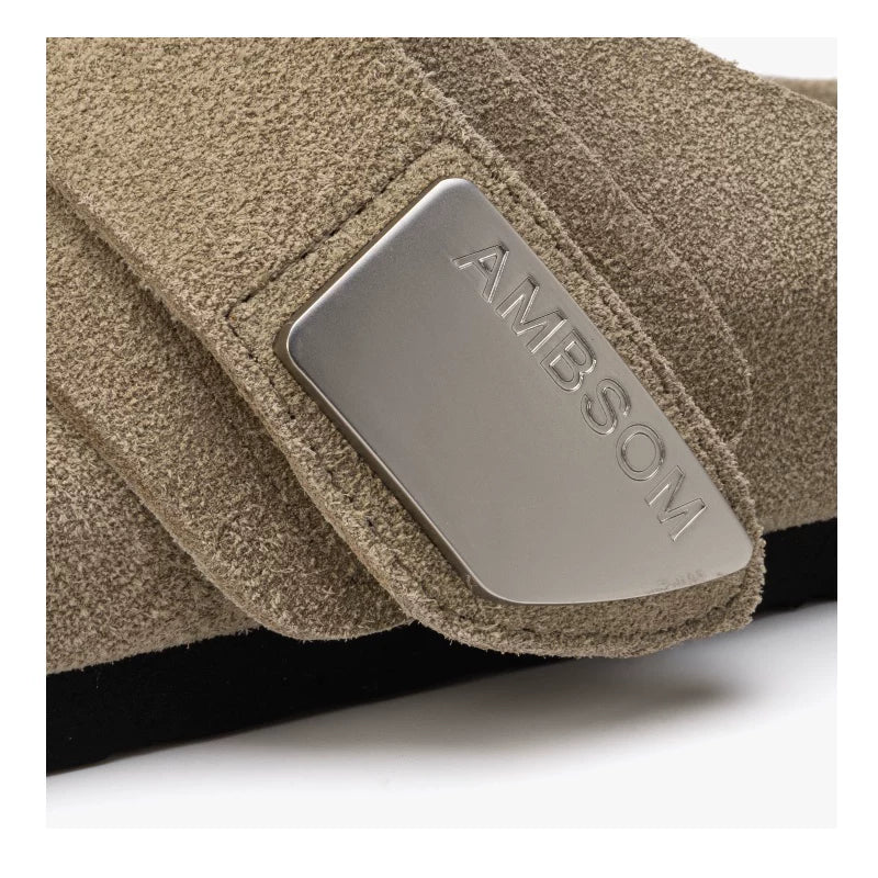 AMBSOM Leather Lazy Birkenstocks CLOGS