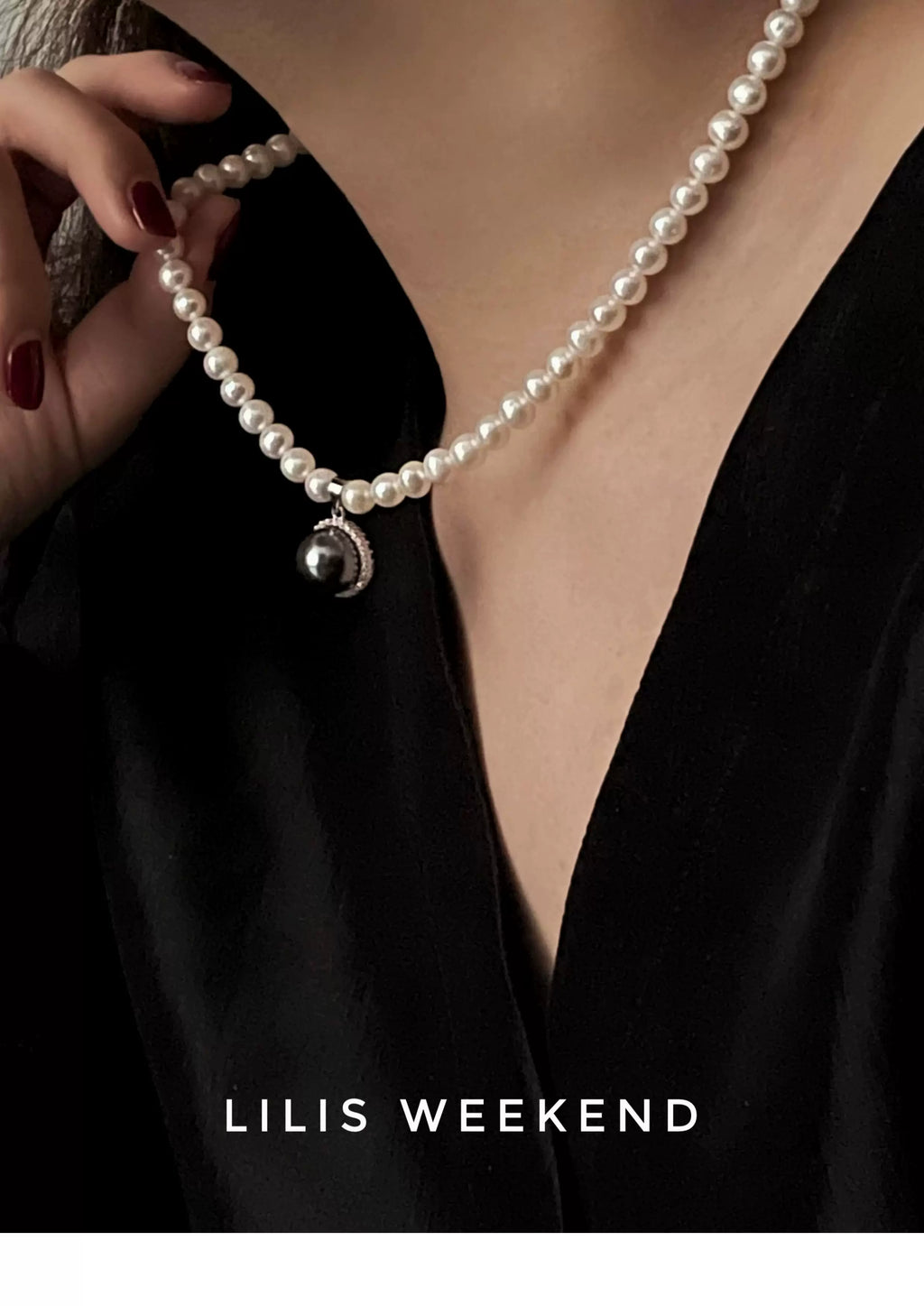 Lilis Weekend Stylish Vintage Natural Freshwater Pearl Necklace