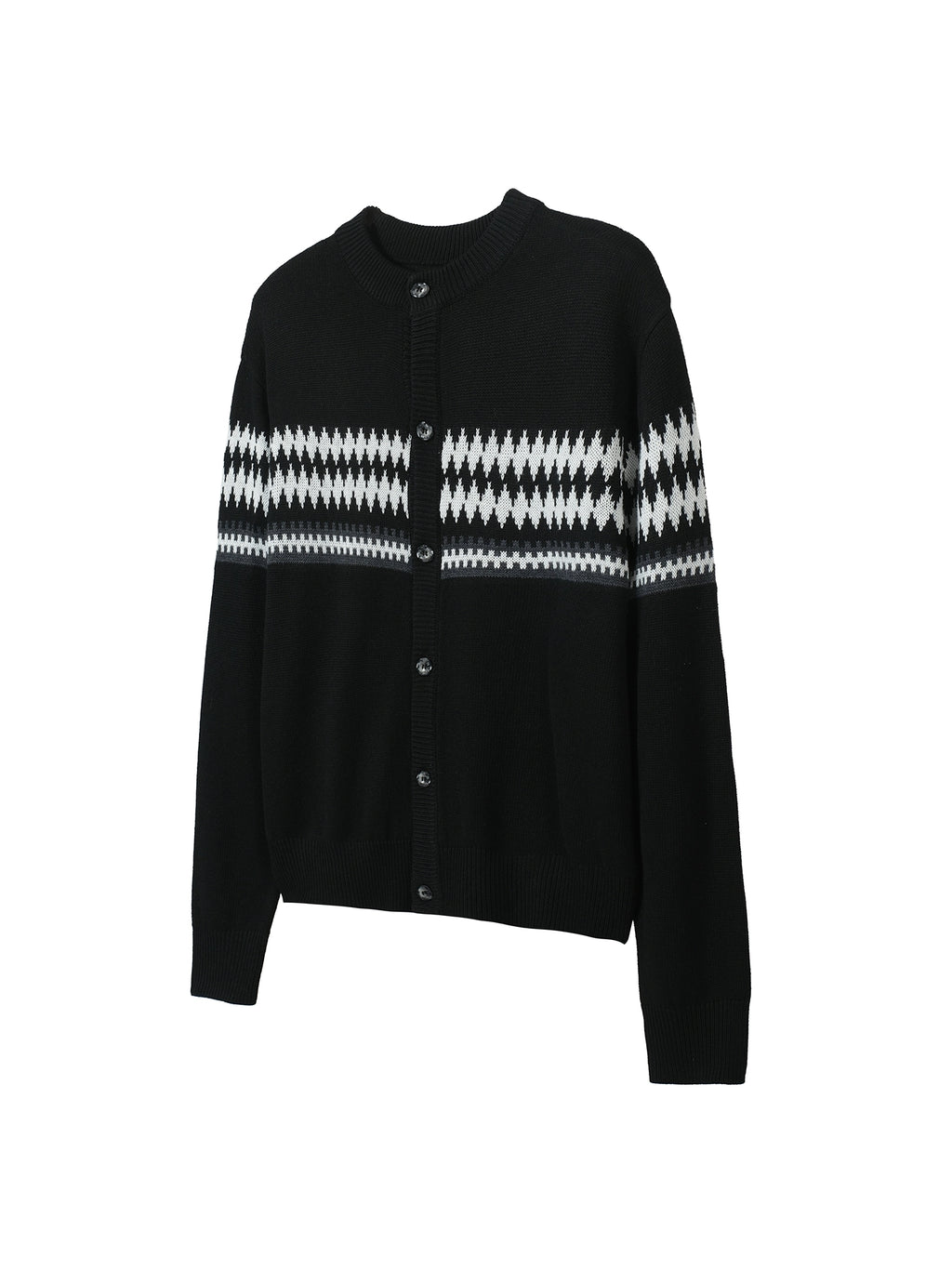 TZ Killer Jacquard Striped Versatile Loose Cardigan