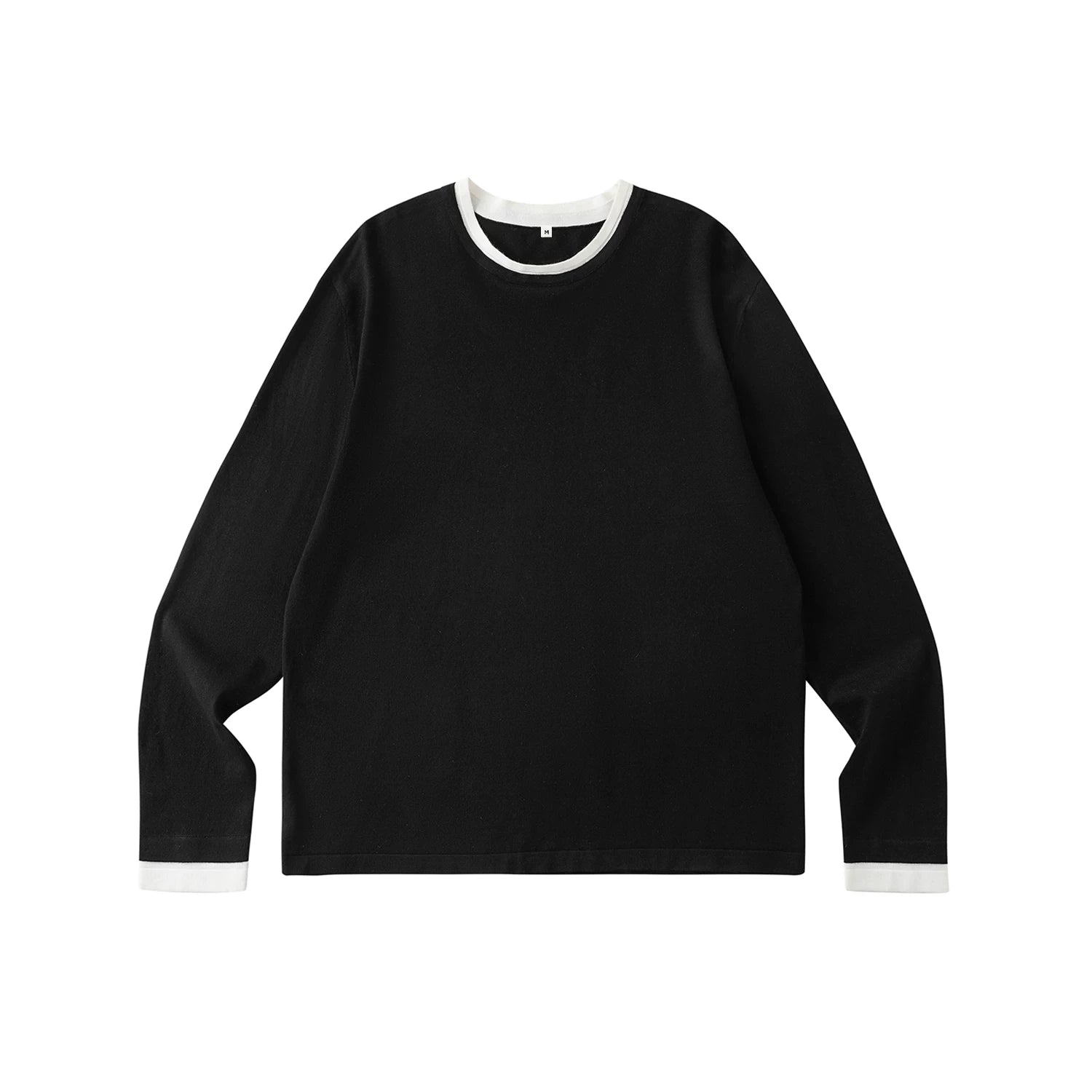 LR Contrasting Splicing Knitted Sweater