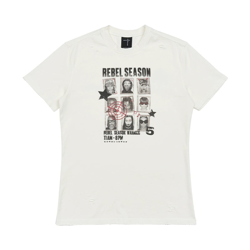 SGW "Rebel Season" Jiugongge Vintage Washed Old Tee