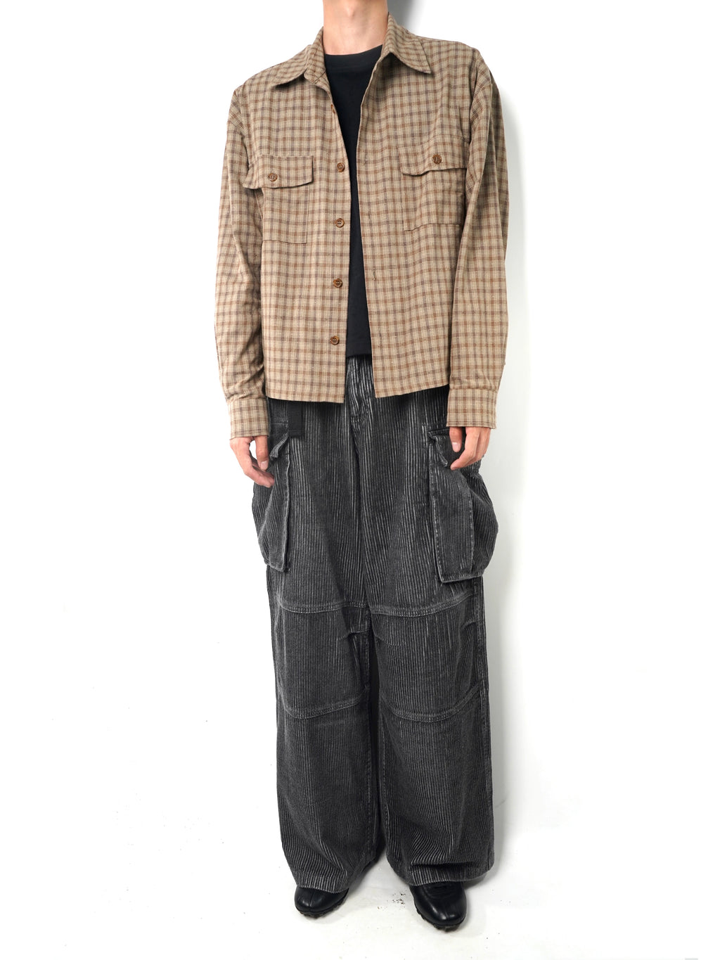 VOWPROGRESS Slack Plaid Shirt