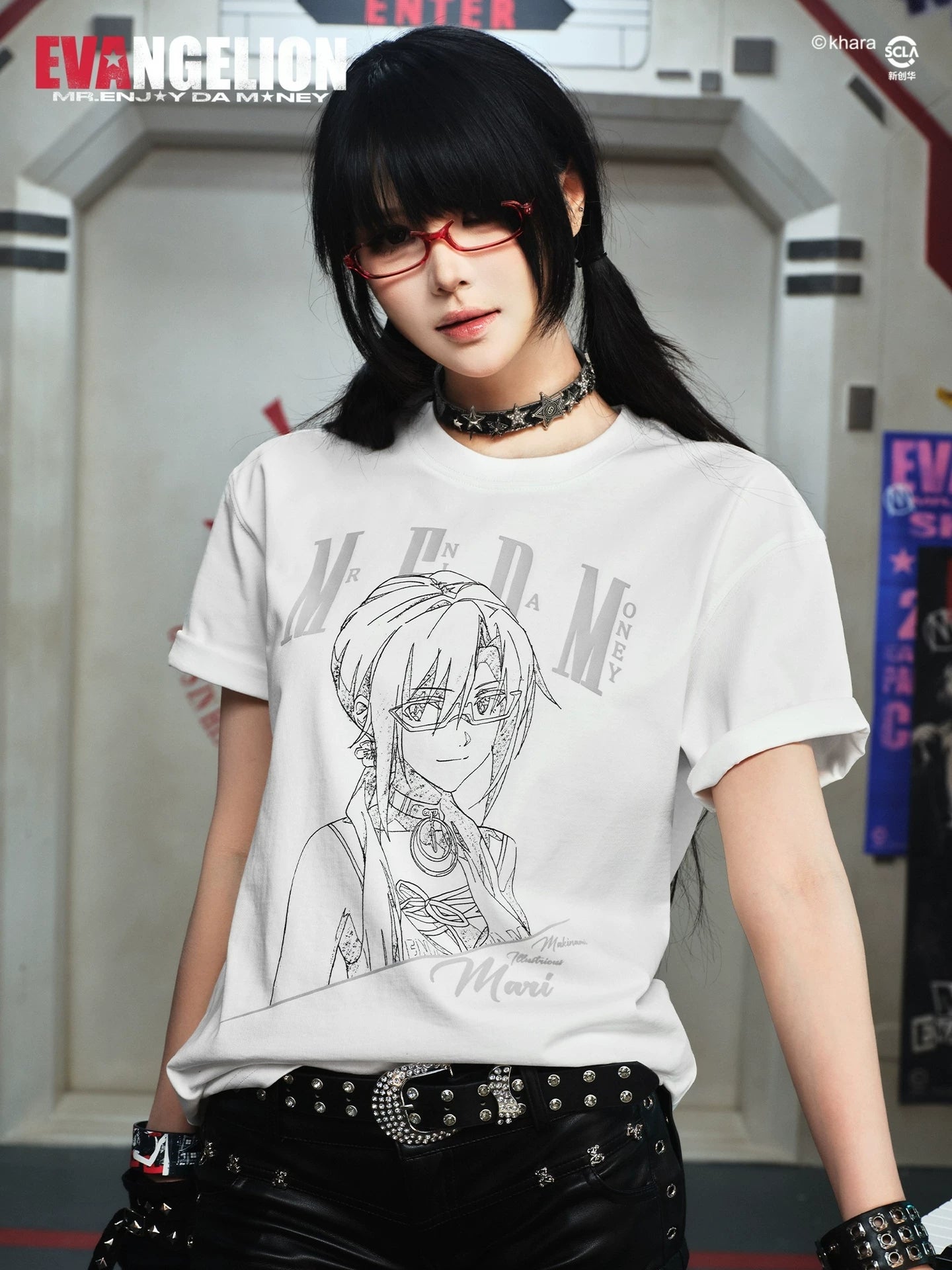 MEDM Character Bust Sketch Style Casual Versatile Tee