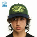 LUCKUP Snail Embroidery Color Matching Retro Baseball Cap