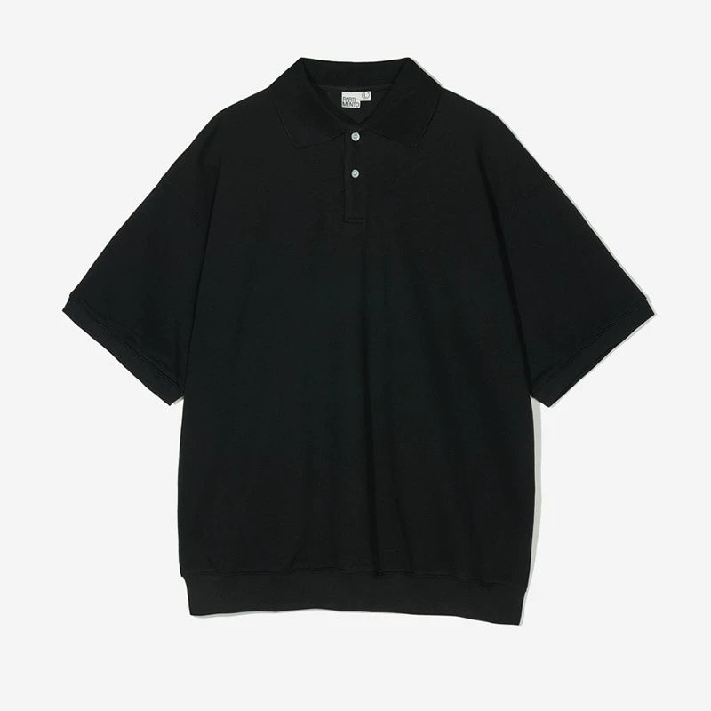 PARTIMENTO Casual Solid Color Loose Knitted Tee