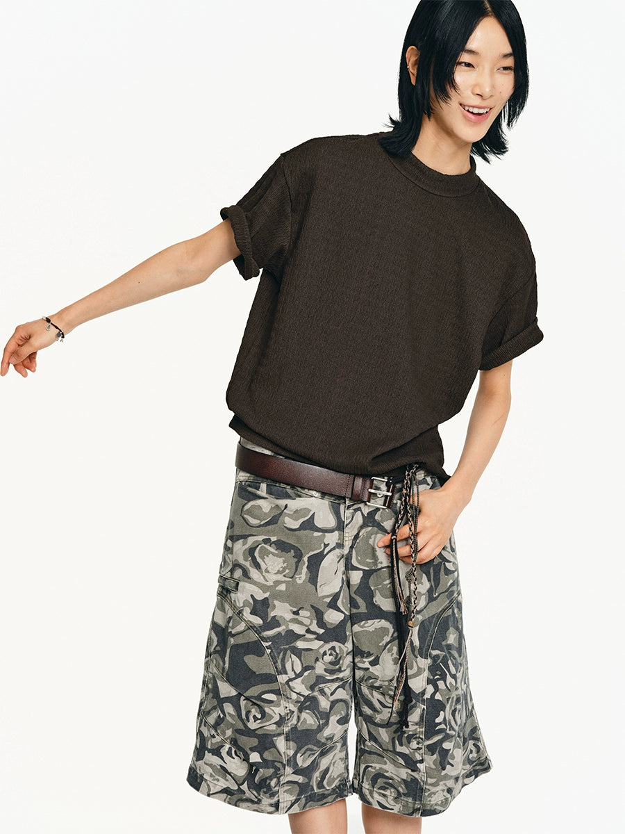 LIMPIDOCULUS Stretch Turtleneck Casual Tee