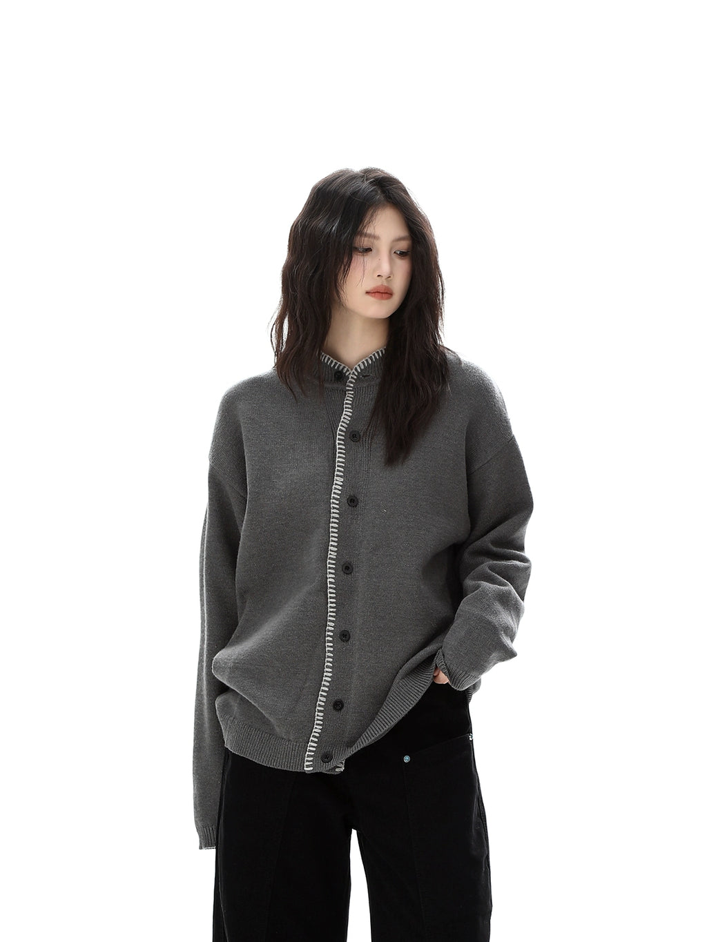 CHOIZE Vintage Casual Knitwear Jacket