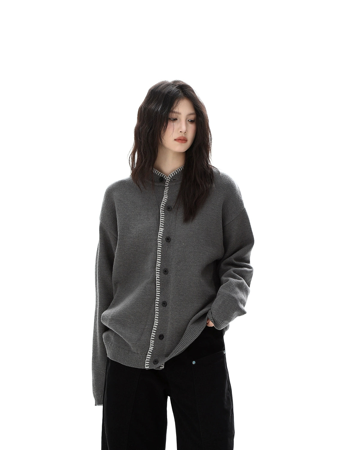 CHOIZE Vintage Casual Knitwear Jacket