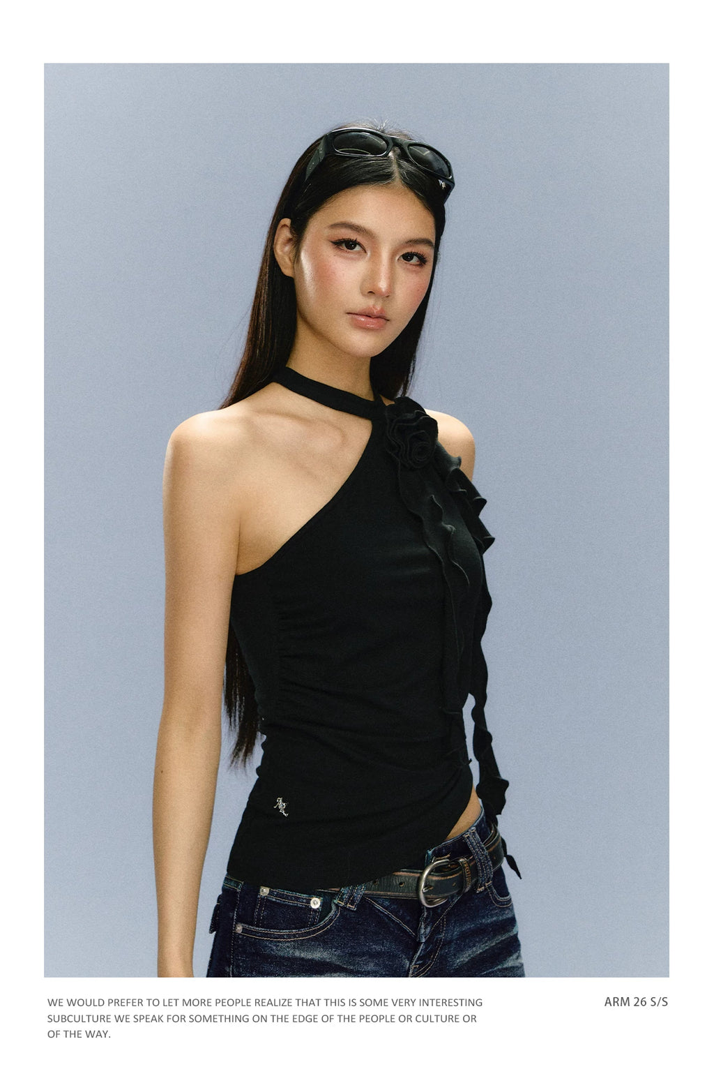 Ariseism Vintage Flower Slim Neck Sling