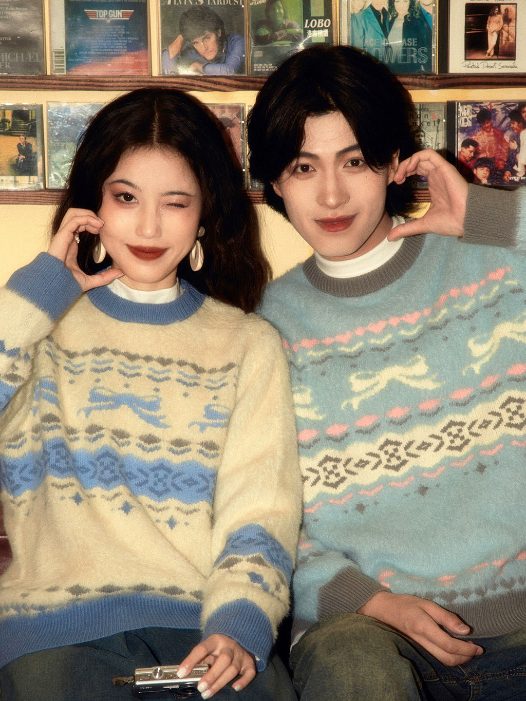 ALOHA Retro Hong Kong Style Lazy Sweater