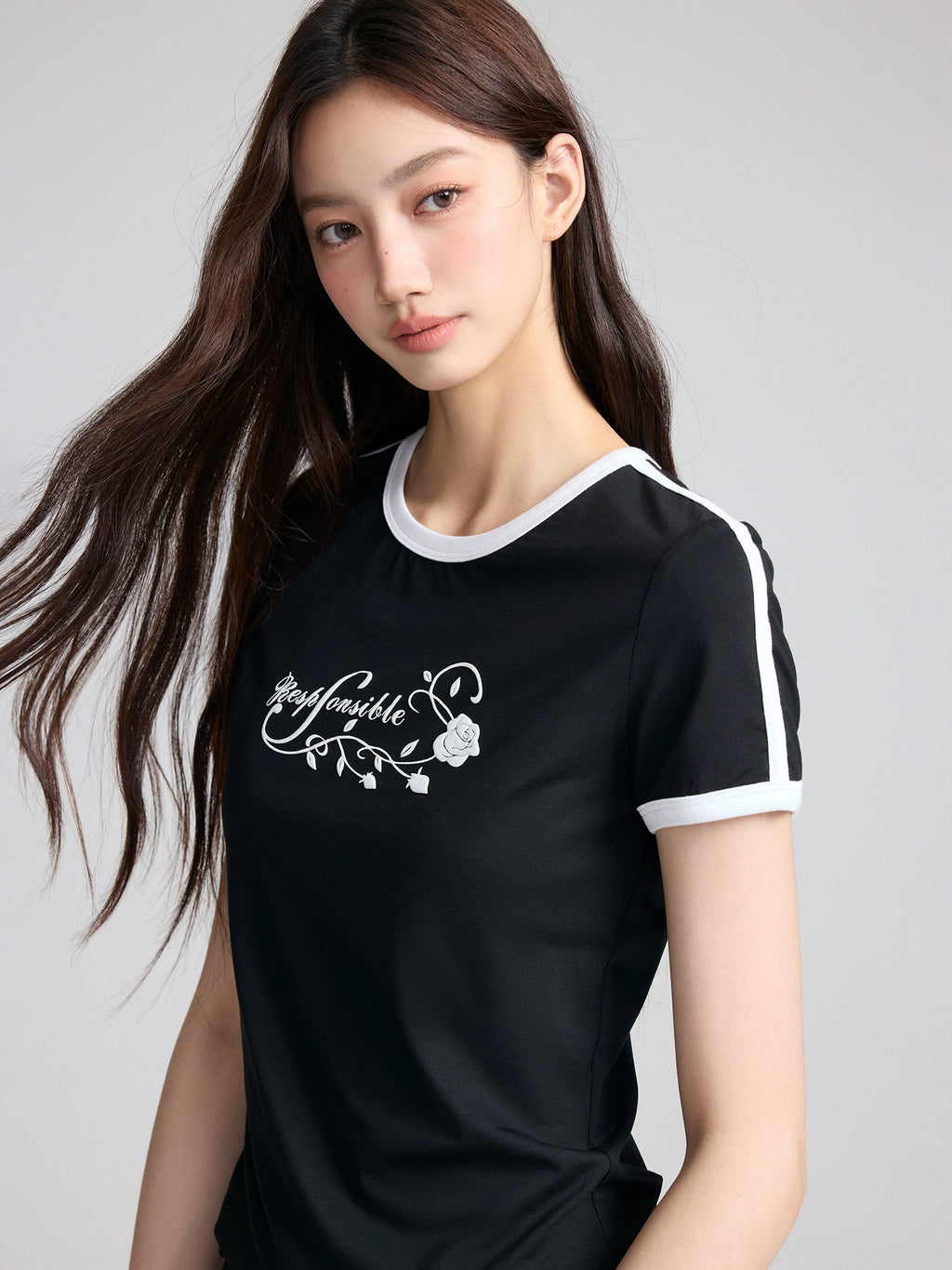 RPB BRAND Rose Simple and Versatile Tee