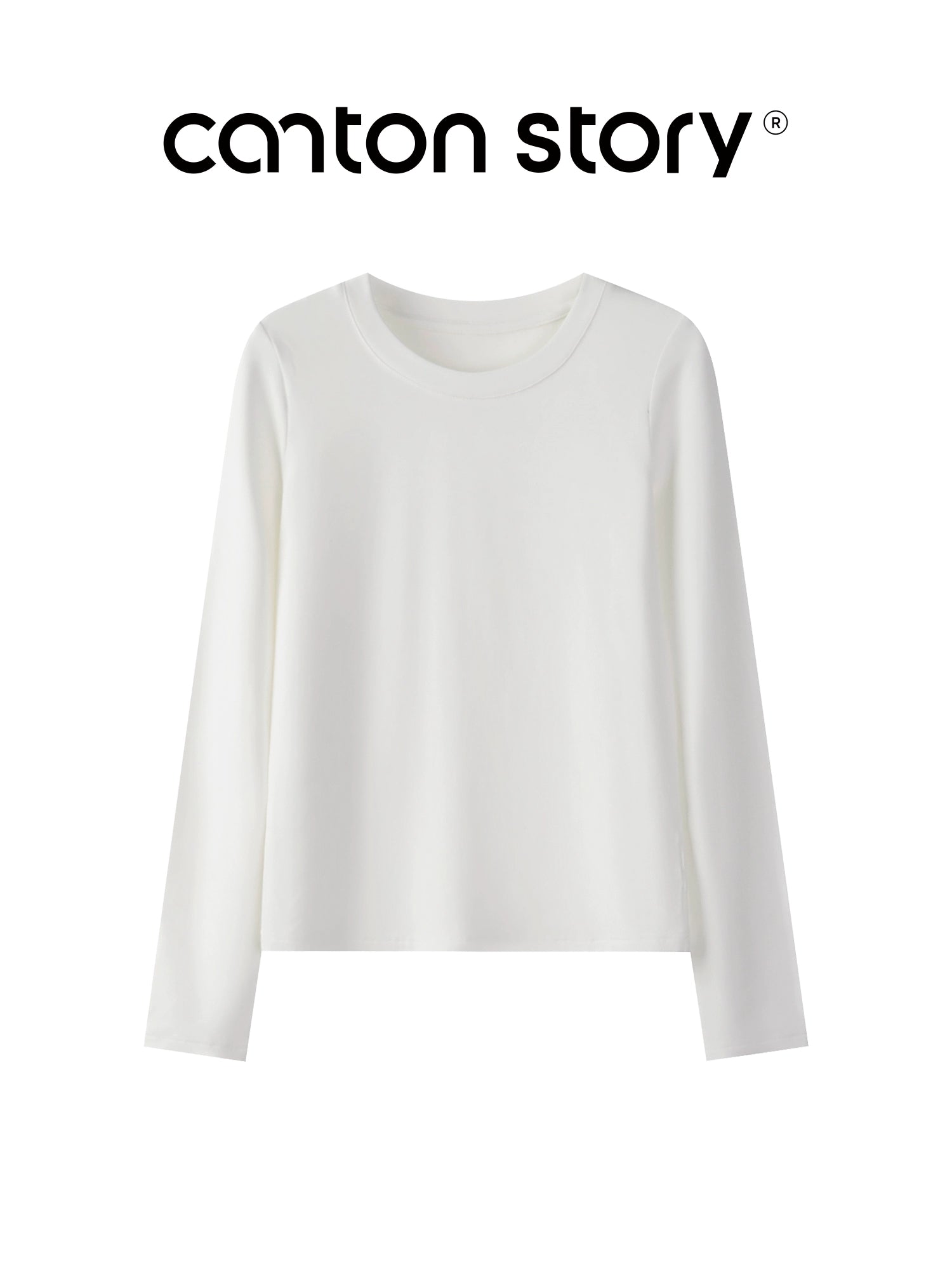 Cantonstory Shoulder Casual Versatile Bottom Shirt
