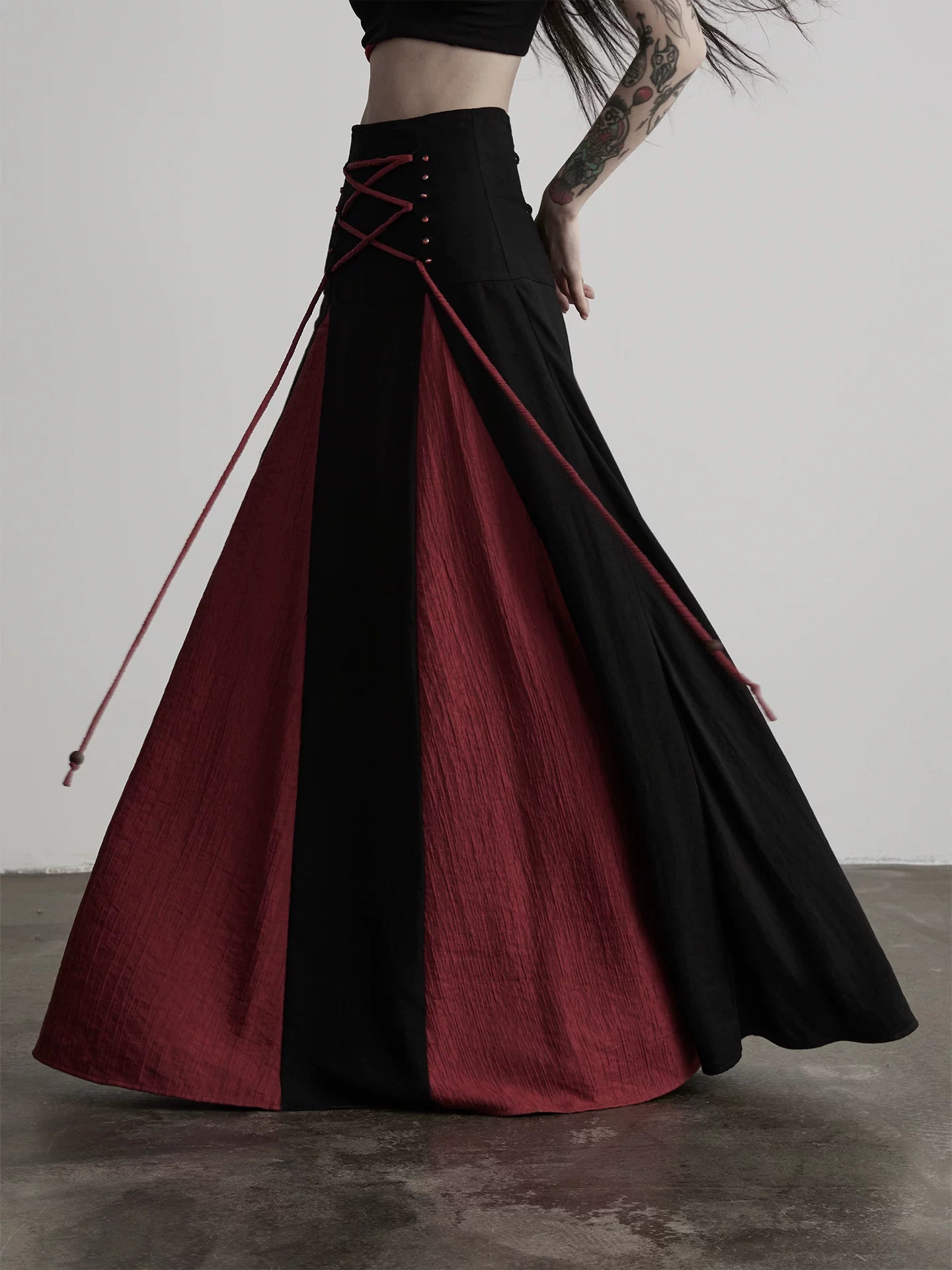 INDULGE Contrasting Color Versatile Casual Dress