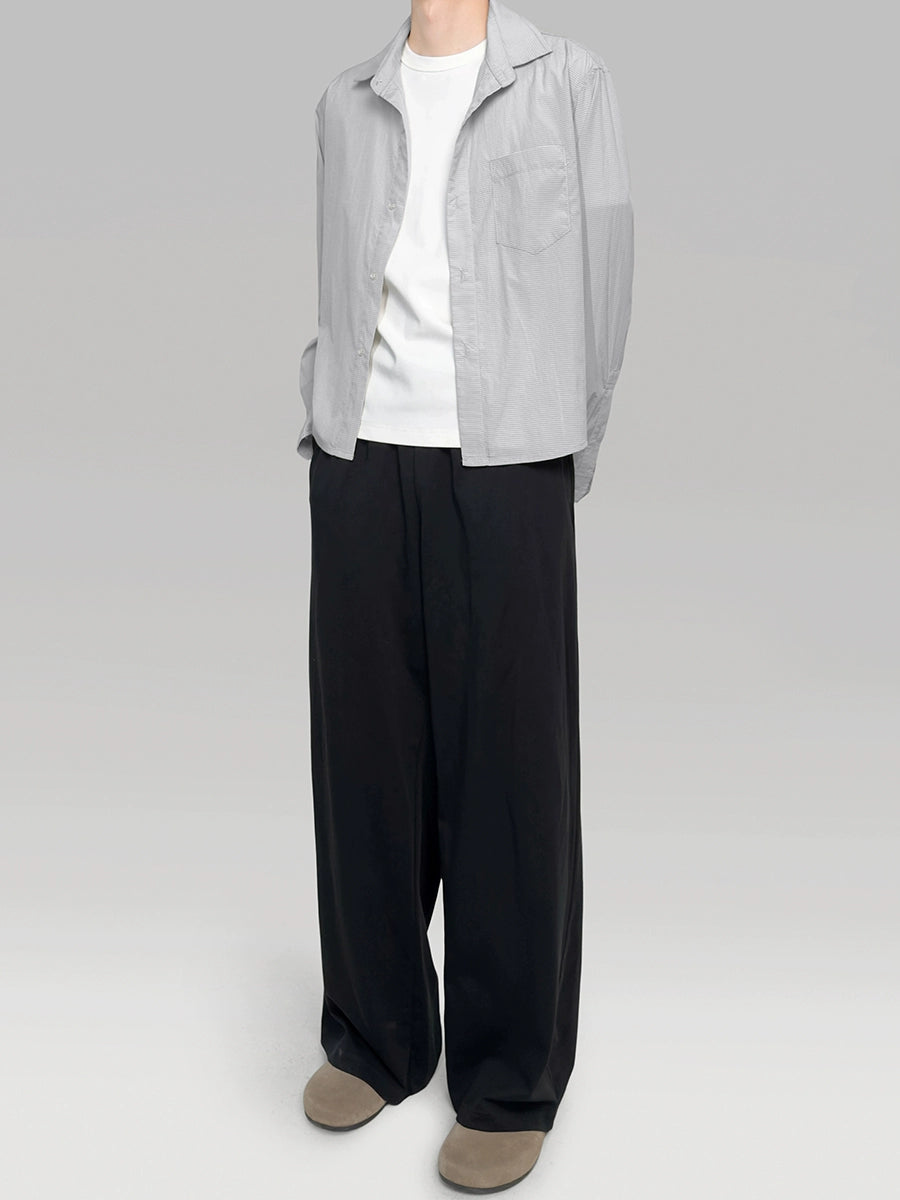 PLUS NO LOGO Original Yarn Sunscreen Striped Shirt