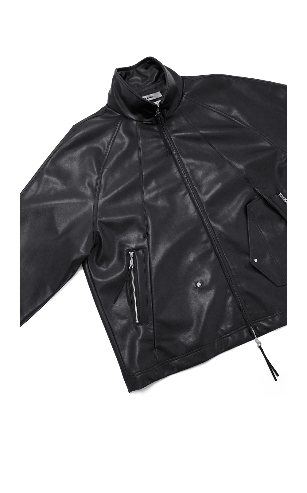 RELABEL Multi-pocket Silhouette Loose Leather Jacket