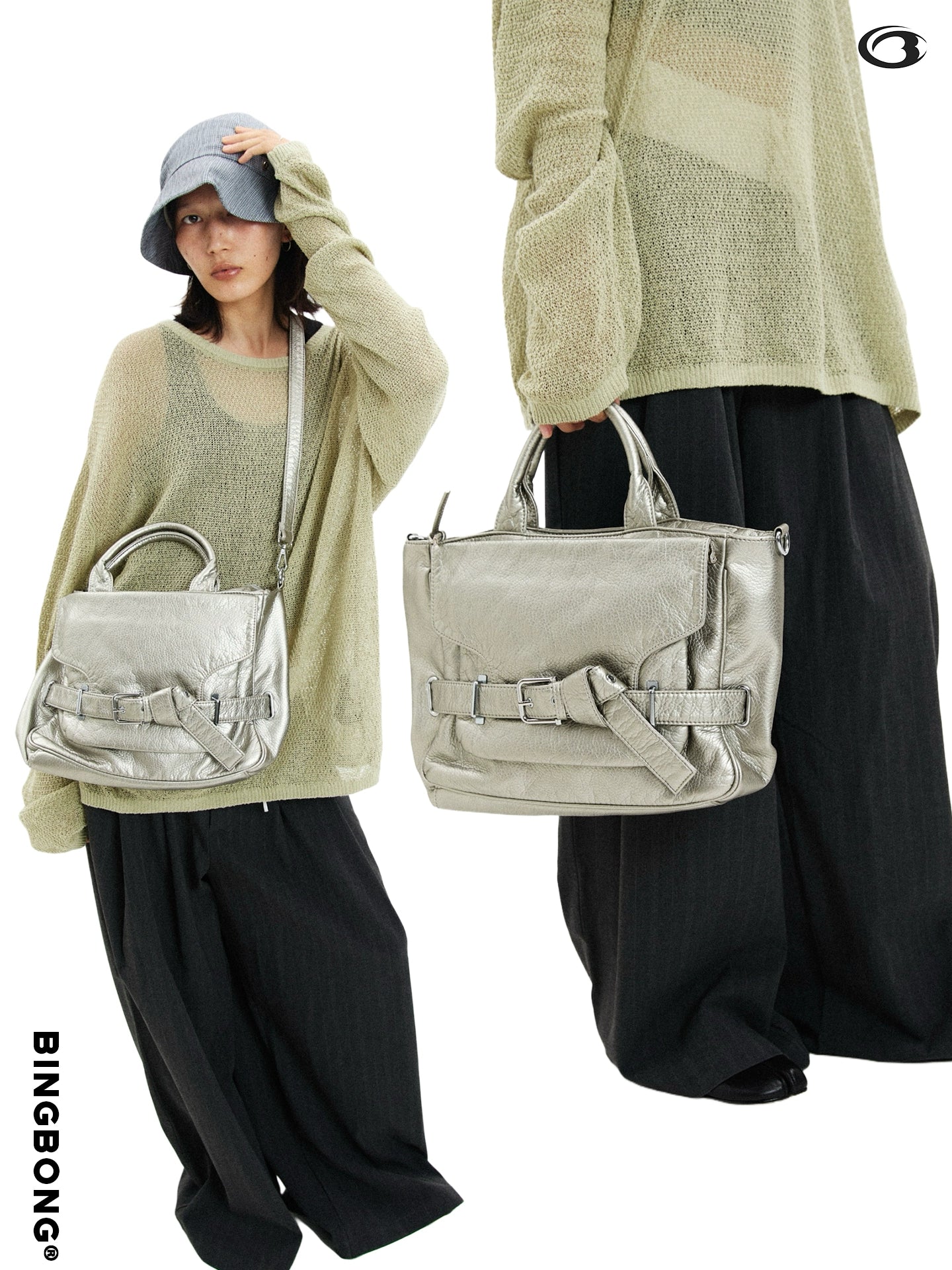 BINGBONG Urban Simple Shoulder Messenger Bag