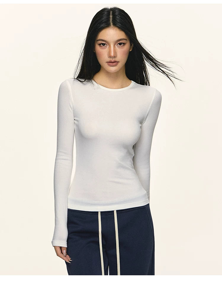 Anna Aneae Crewneck Slim Slim Long Sleeves