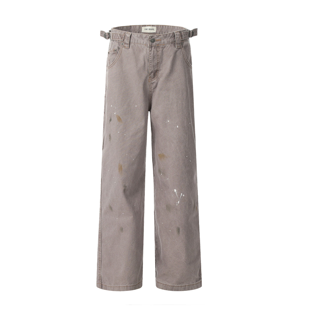 11KN ink splashing graffiti tooling jeans