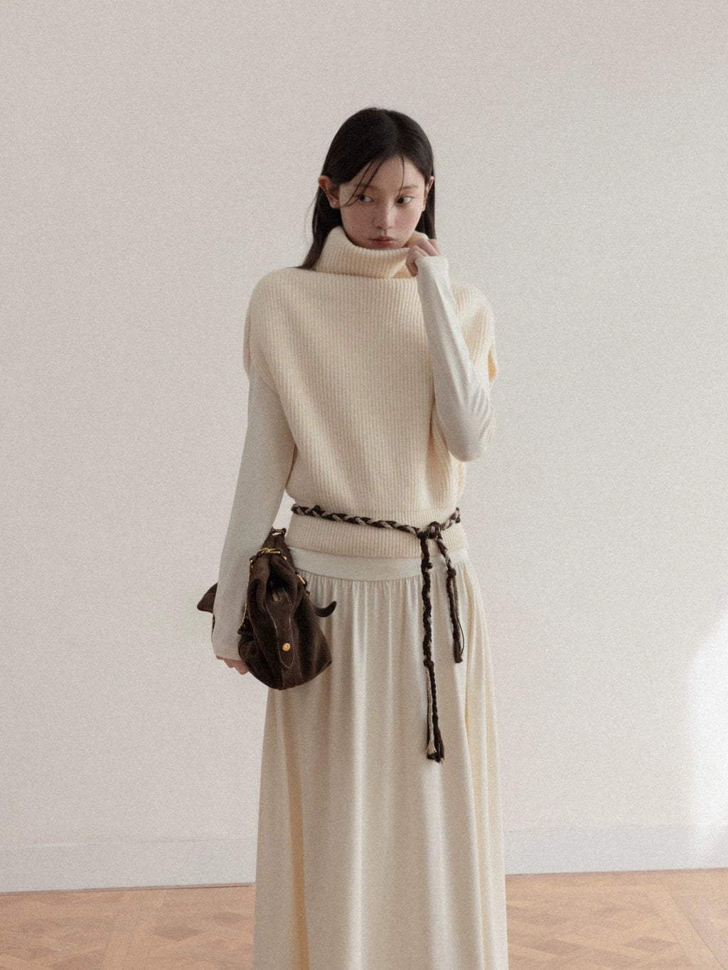 Cantonstory Slim Long Sleeve Dress
