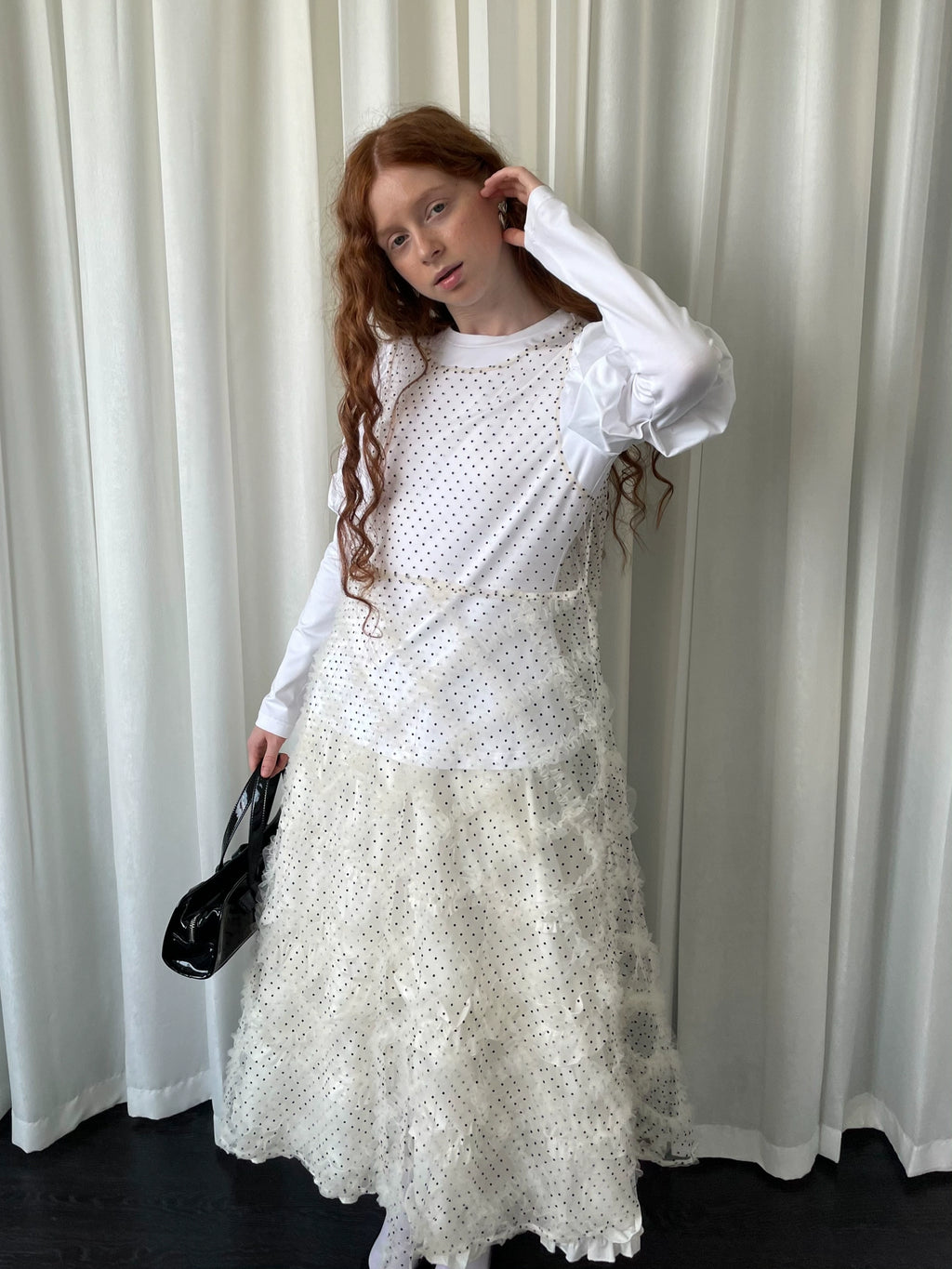 Loosesmell Multi-Layer Lace Mesh Stacked Tank Skirt