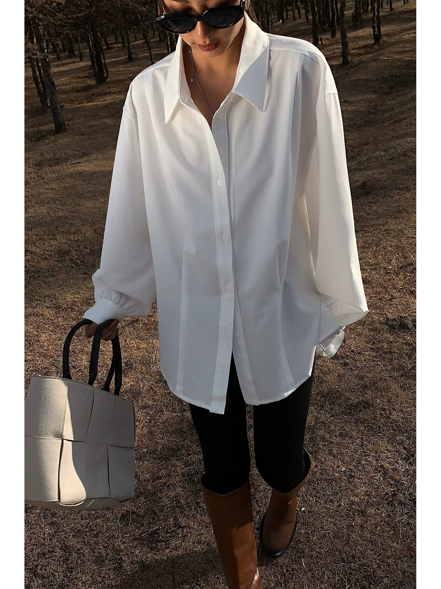 NEVA HU Korean Vintage Casual Versatile Shirt