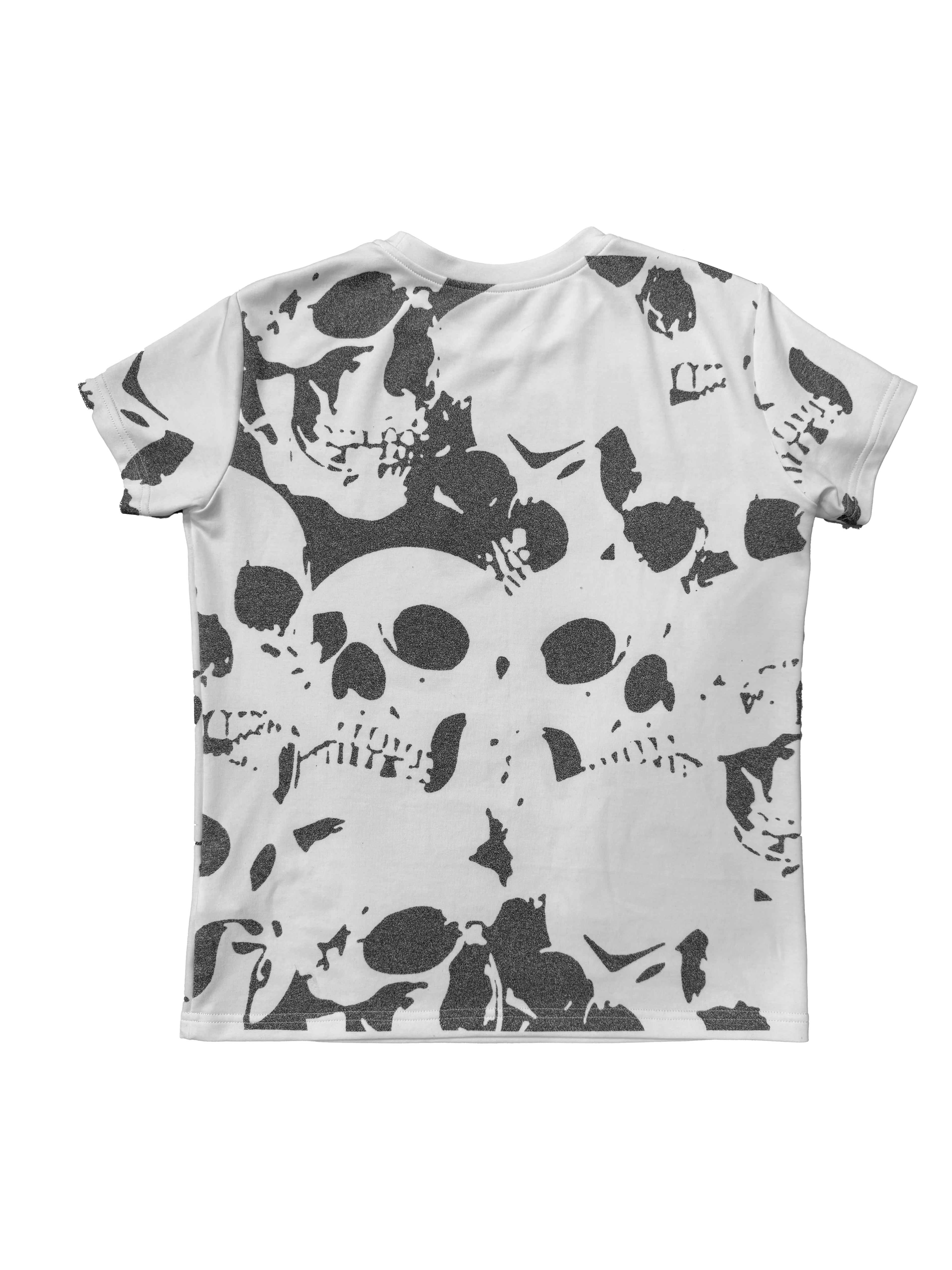 No E Mosen Skull Full of Printed Shoulder Tee